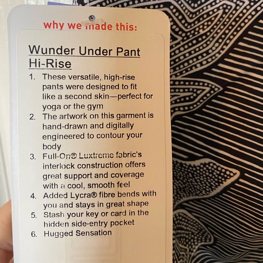 Lululemon Wunder Under full length pants - Picture 6 of 6